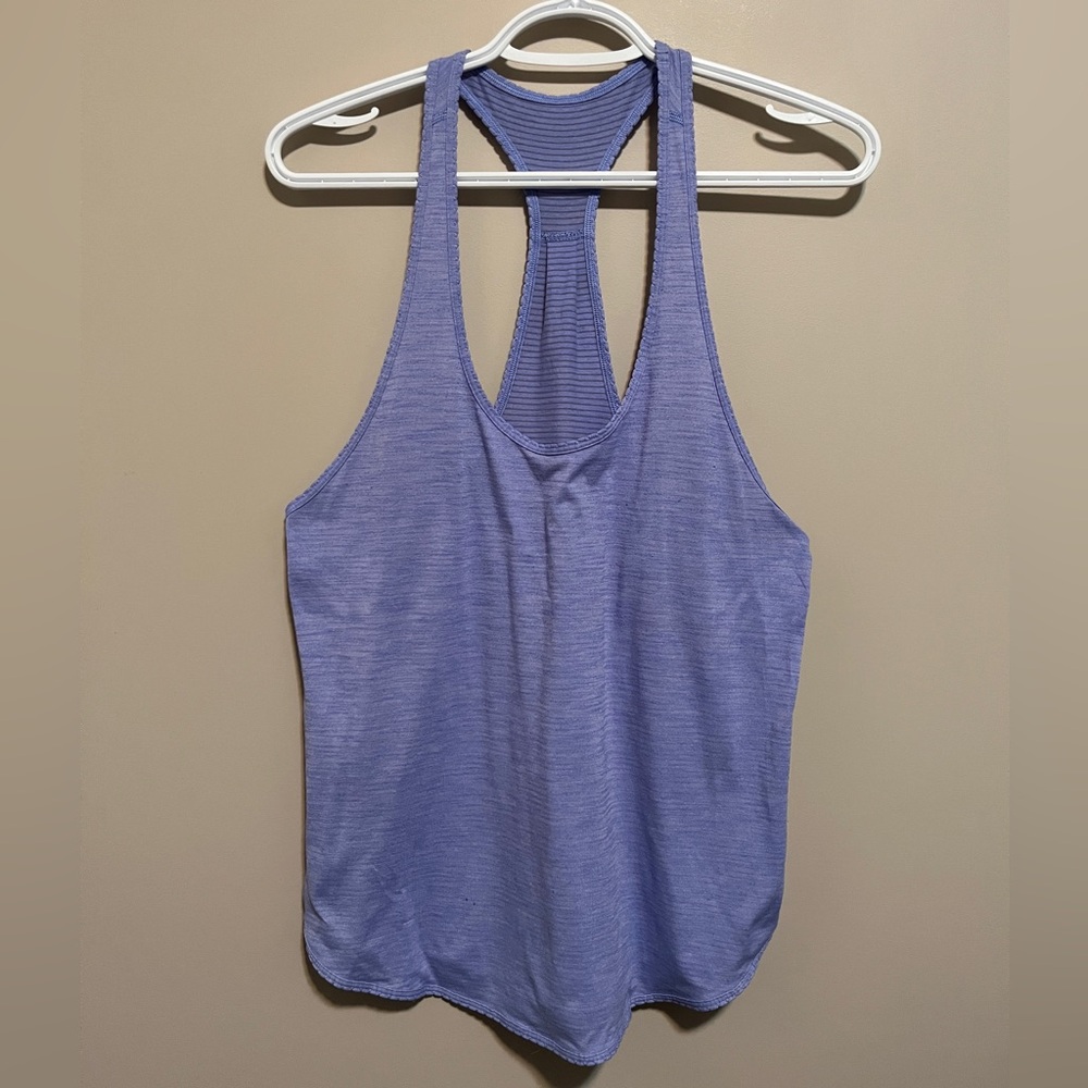 Lululemon Periwinkle Blue Racerback Tank Top, size 6